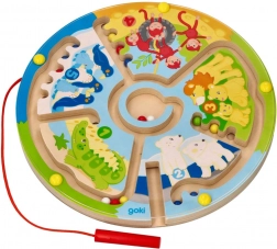 GOKI labirint magnetic din lemn Zoo