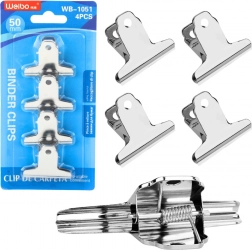 Set de cleme metalice de birou 50 mm - 4 buc