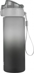 Sticlă pentru băut OXY Click 600 ml Ombre negru/gri