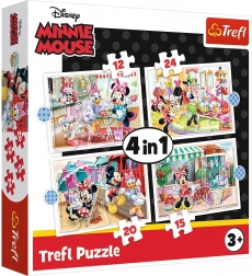 Puzzle 4v1 Minnie și prietenii