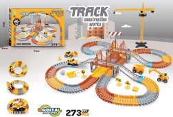 pistă cu șine cu 2 poduri, 273 piese (1 mașinuță)