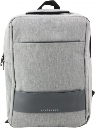 Rucsac urban cu port USB gri 14L