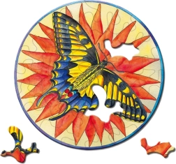 Puzzle rotund CURIOSI Picoli Fluture 33 piese