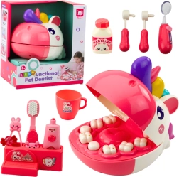 Unicornul Dentist - Set Stomatologic pentru Copii Roz