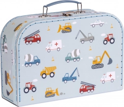 A Little Lovely Company set de două valize din carton pentru copii cu motivul animalelor din pădure – Vehicule