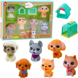Figurine din cauciuc cu sunet - set 6 buc