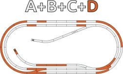 Set Șine ROCO GeoLine D inclusiv Suport