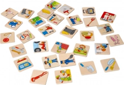 pexeso din lemn meserii goki