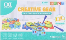 Set de construcție cu șuruburi pentru copii, 188 piese