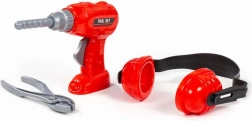 Set de unelte pentru copii cu bormașină, căști antifonice și clește