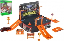 Jucărie garaj cu mașină Welly Porsche
