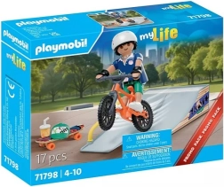 Set cadou Playmobil skateboarder cu rampă