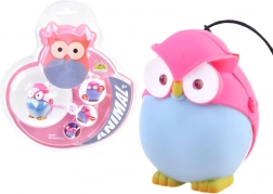 Breloc colorat bufniță cu lumină și sunet