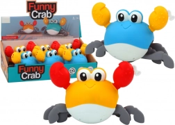 Jucărie pentru baie Crab cu cheiță merge înoată albastru galben