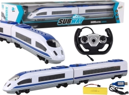 Tren cu telecomandă 65 cm Lumini R/C Alb
