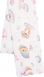 scutec din flanel cu imprimeu New Baby koala roz