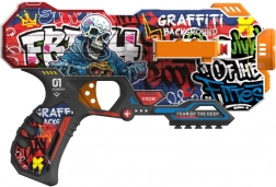 pistol manual fast pioneer cu 12 gloanțe din spumă