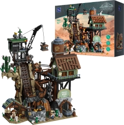 Set de construcție Pantasy Western Mine – mină de aur, 2990 piese