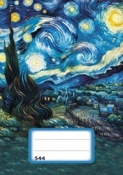 Caiet cu linii A5 Noapte înstelată - 40 file
