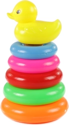 Piramidă colorată pentru copii cu rățușcă