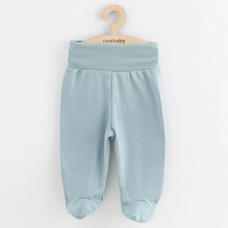 Pantaloni cu botoșei pentru alăptare New Baby Classic II, verde mentă închis, măr. 80 (9–12 luni)