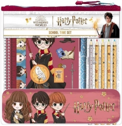 Set școlar și creativ HARRY POTTER în husă din plastic 24 × 24 × 3 cm