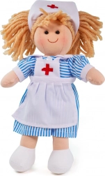 Păpușă textilă asistentă medicală Nancy 28 cm de la Bigjigs Toys