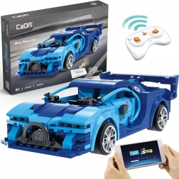 Set de construcție CADA RC mașină de curse Blue Race Car Dual Mode 325 piese