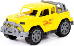 Mașină teren din plastic pentru copii galbenă