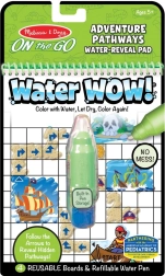 Carte de colorat cu apă WaterWow – găsește drumul, aventură