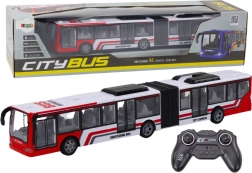 Autobuz urban RC distractiv roșu-alb