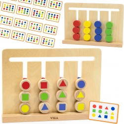 VIGA joc logic – culori și forme Montessori