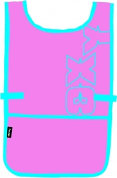 Șorț poncho Oxy Pink pentru creație