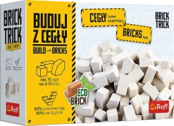 Trefl Brick Trick set de completare cu cărămizi albe, mix 70 buc