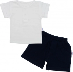 Set mușelin pentru alăptare New Baby Summer Nature albastru închis 56 (0–3 luni)