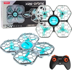 Dron SYMA X26 Pro cu protecție a elicelor, trucuri acrobatice și iluminare LED