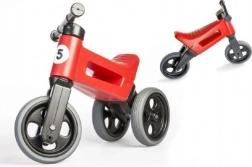 Bicicletă de echilibru Funny Wheels Rider Sport 2‑în‑1 pentru copii – Roșu