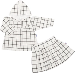 Compleu din 2 piese pentru fetițe New Baby Cool Girls, alb