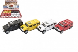 Model metalic de mașină Hummer H2 SUV Kinsmart 12 cm, cu mecanism cu tragere înapoi