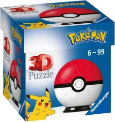 Puzzle 3D Pokémon Poké Ball de la Ravensburger, 54 de piese