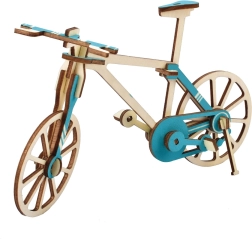 Woodcraft puzzle 3D din lemn bicicletă