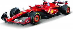set de construcție model Bburago 1:24 Ferrari F1 SF24 2024 Charles Leclerc cu suport