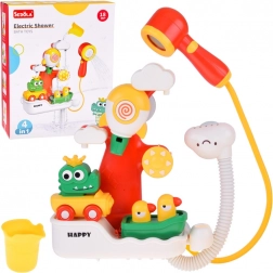 Jucărie de baie multifuncțională 4 în 1 cu crocodil și rățuște, cu duș