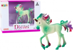Figurină de colecție mic unicorn verde 8 cm