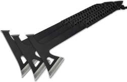 Set topoare de aruncat Böker Plus Mohican, negru, husă din nailon
