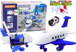 Avion polițienesc interactiv 2în1 DIY cu comisariat