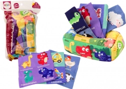 Cutie cu șervețele moi 6 țesături 3 șervețele colorate cu panglică