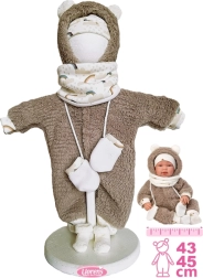 Llorens ținută pentru păpușă New Born 43–45 cm, set din 5 piese
