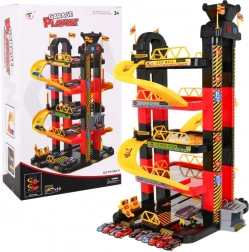 Garaj de parcare pe mai multe niveluri cu lift mobil și 10 mașinuțe de curse