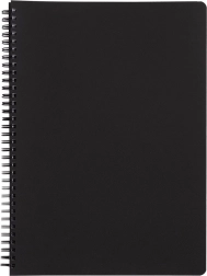 Caiet spirală dublă A5 PP Classic negru